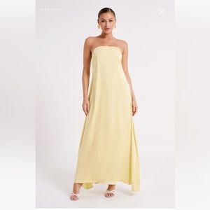 Meshki Luisa Maxi Dress - Lemon - NWT